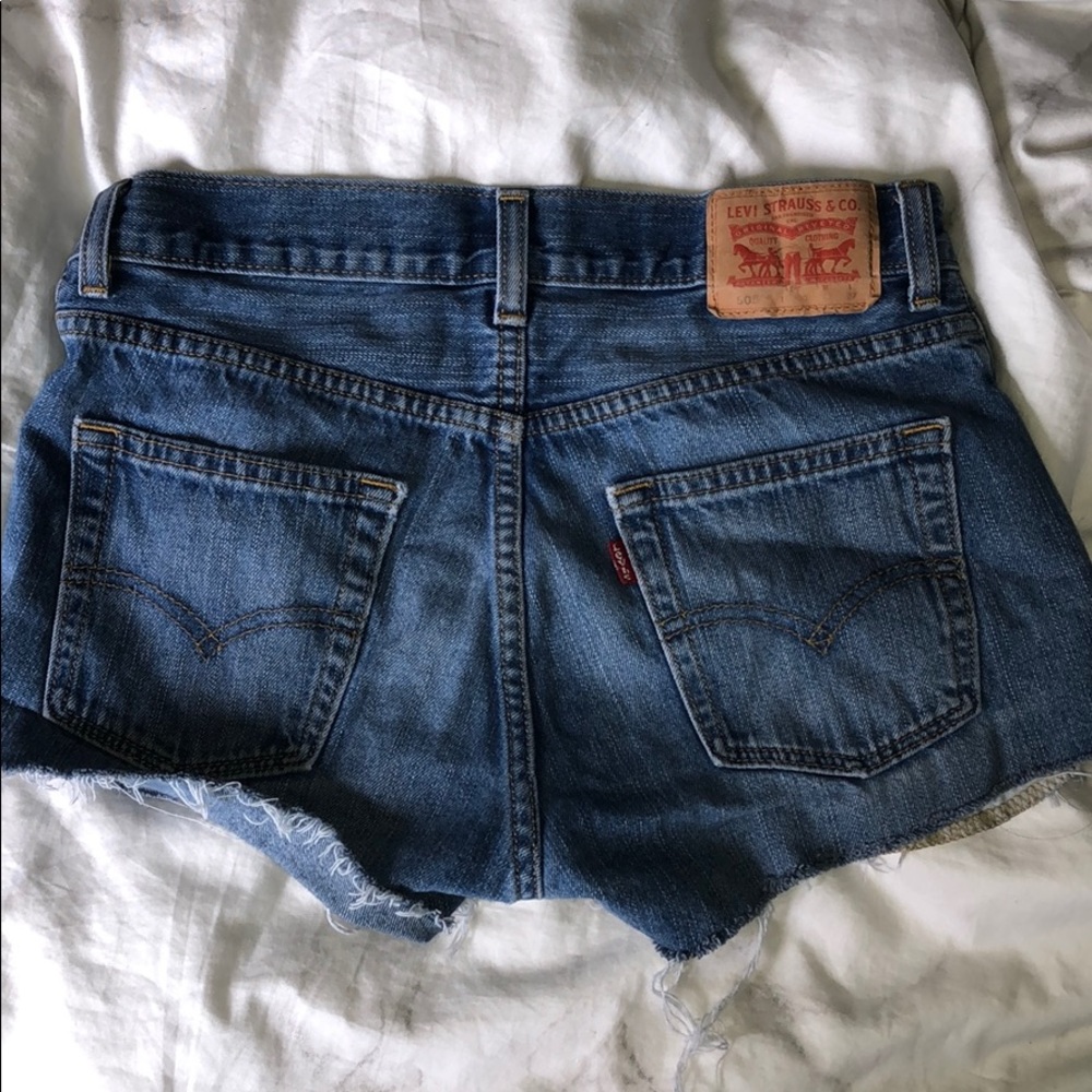 Denim shorts